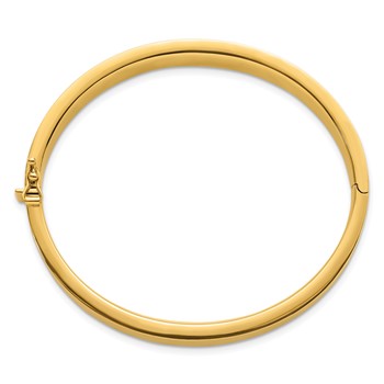 Herco 14K Polished Flat Extra Heavy 10.5mm Hinged Bangle — alternate view