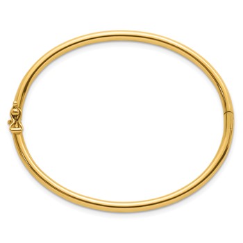 Herco 18K Polished 3mm Hinged Bangle — alternate view