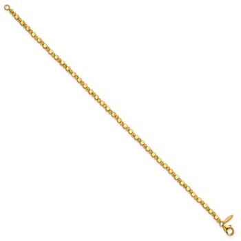 Herco 18K Polished and Diamond-cut 2.5mm Bead 7.25 inch Bracelet — alternate view