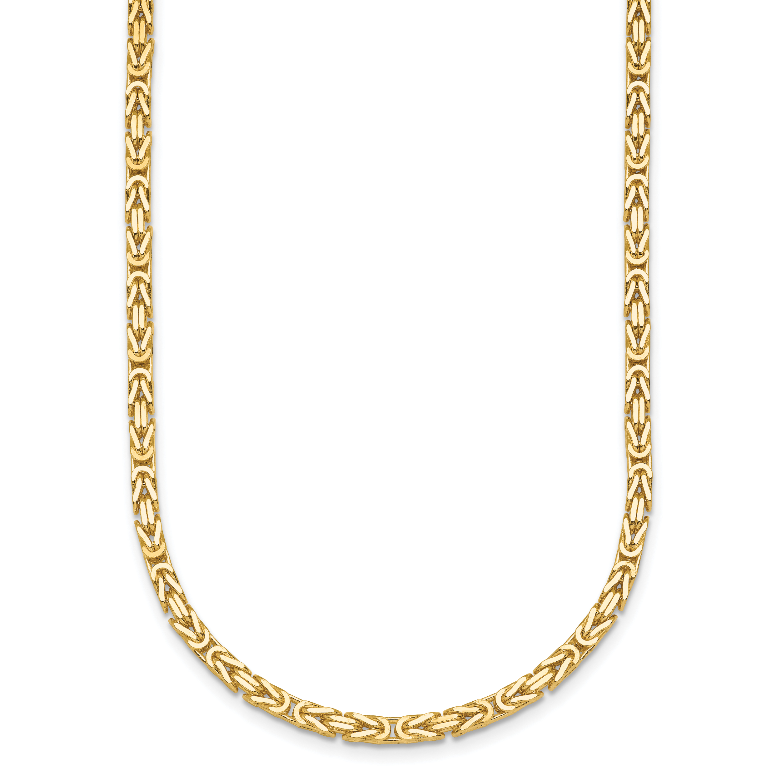 Herco 14K Polished 2.8mm Solid Byzantine 20 Inch Chain - Quality Gold