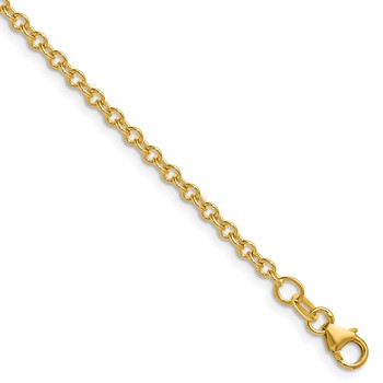 Herco 14K Polished 2.7mm Solid Cable 22 Inch Chain