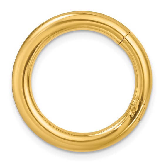 585 14金メッキ✨カフス ゴールドスウィヴル式 直線 スティック T字留め具 Herco 14K Polished 22mm Round Invisible Pull Out Clasp - HERCO