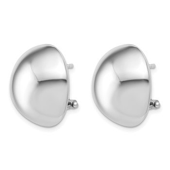 Herco 14K White Gold Earrings 19MM — alternate view