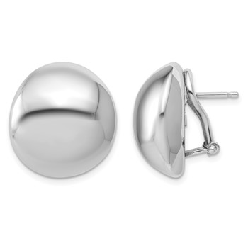 Herco 14K White Gold Earrings 19MM