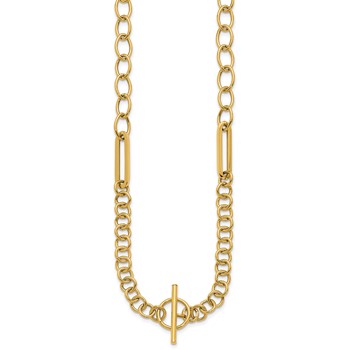 Herco 14K Gold Paperclip Mixed T-Bar — alternate view