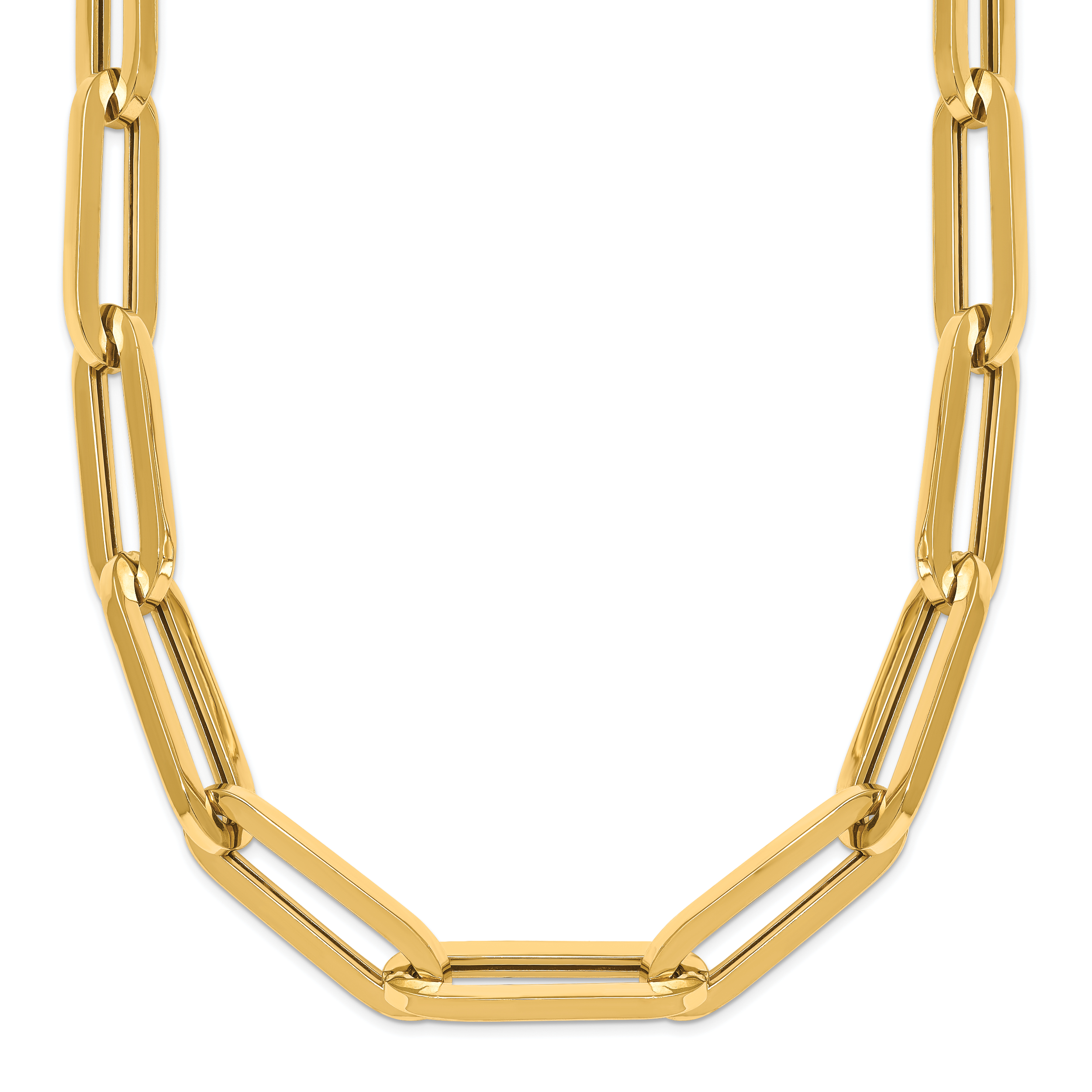 Large paperclip necklace hotsell