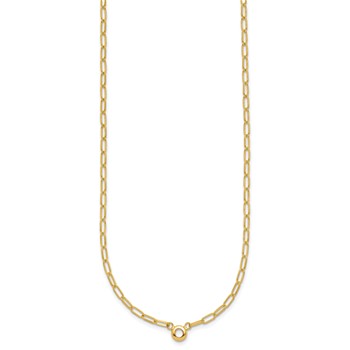 Herco 14K Bezel Oval Link 18in Necklace Mounting — alternate view