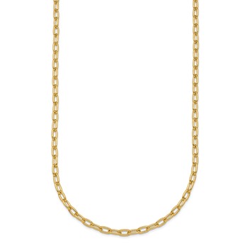 Herco 14K Polished 2.9mm Solid Oval Link Cable 22 Inch Chain