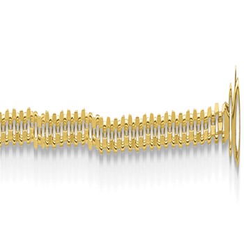 Herco 14K Polished and Diamond-cut 2.6mm Solid Flat Oval Link 18 Inch Chain — alternate view