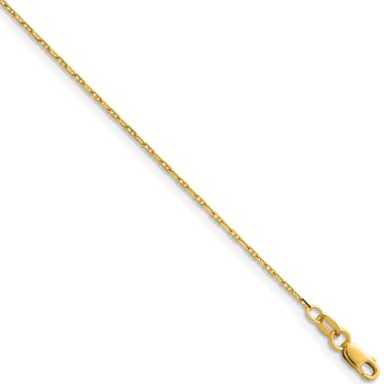 Herco 14K Polished 1.3mm Anchor 22 Inch Chain