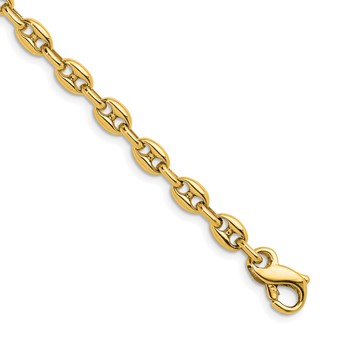Herco 18K 5mm Solid Anchor 8 inch Bracelet