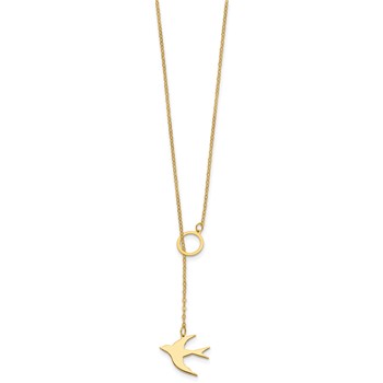 Herco 14K Gold Necklace Swallow — alternate view