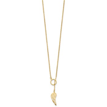 Herco 14K Gold Necklace One Wing — alternate view