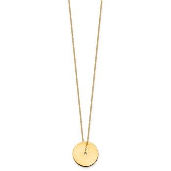 Herco 14K Gold Round Plate 18.5mm — alternate view