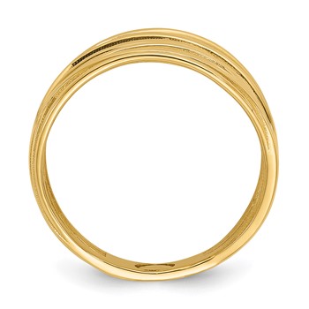 Herco 14K Polished Criss Cross Ring — alternate view