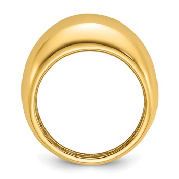 Herco 14K Polished Domed Ring — alternate view