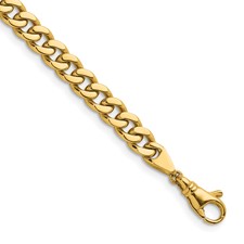 Image of Herco 14K Polished Solid 5.5mm Curb Chain (Per Inch)
