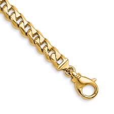 Image of Herco 14K Polished Solid 8.2mm Fancy Curb 20 Inch Chain