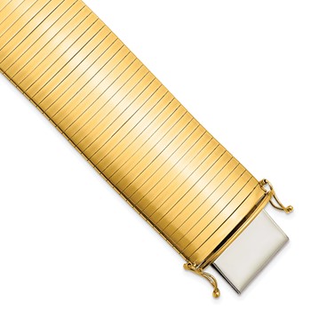 Herco 14K Polished 29mm Wide 7.25 Inch Bracelet