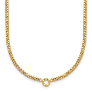 Herco 14K Bezel 7.25 inch Curb Bracelet Mounting