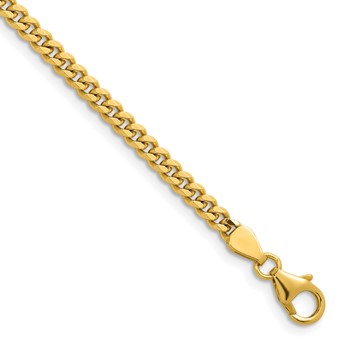 Herco 14K Polished 3.4mm Solid Curb 22 Inch Chain