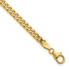 Image of Herco 14K Polished 4.2mm Solid Curb 7.5 Inch Chain Bracelet