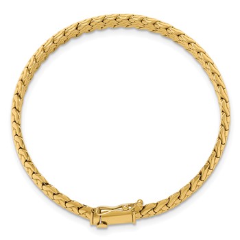 Herco 14K Polished Fancy Woven Link Bracelet — alternate view