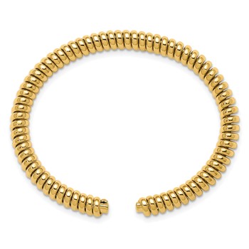 Herco 14K Polished Fancy Flexible Cuff Bracelet — alternate view