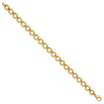 Herco 14K Polished Round Link Bracelet — alternate view