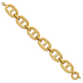 Herco 14K Polished Fancy 20.25mm Anchor Link Bracelet — alternate view