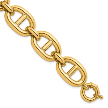 Herco 14K Polished Fancy 20.25mm Anchor Link Bracelet