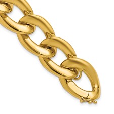 Image of Herco 14K Polished Oval Link Bracelet