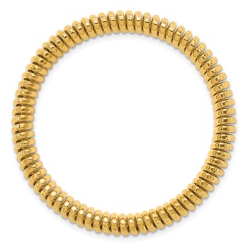 Herco 14K Polished and Diamond-cut Stretch Bracelet — alternate view