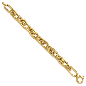 Herco 14K Polished and Textured Fancy Link Bracelet — alternate view