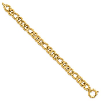 Herco 14K Polished 10.75mm Figaro Chain Bracelet — alternate view