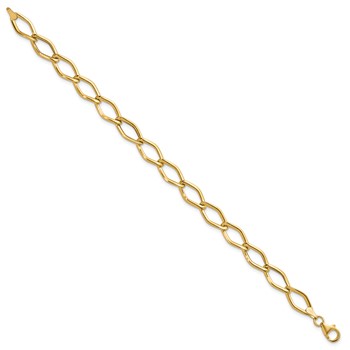 Herco 14K Polished Fancy Lightweight 8mm Chain Bracelet — alternate view