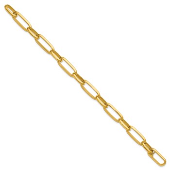 Herco 14K Polished 9.5mm Mixed Paperclip Link 8.25 Inch Bracelet — alternate view