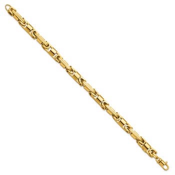 Herco 14K Polished 6.75mm Fancy Byzantine Link 8.25 Inch Bracelet — alternate view