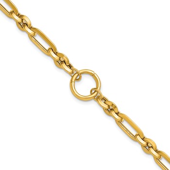 Herco 14K Polished Knife Edge Fancy Link 7.25 Inch Bracelet