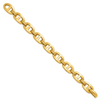 Herco 14K Polished 12.5mm Fancy Anchor Link 8 Inch Bracelet — alternate view
