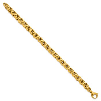 Herco 14K Polished 7.3mm Fancy Link 7.25 Inch Bracelet — alternate view
