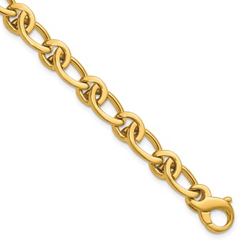 Herco 14K Polished 7.5mm Fancy Link 8.25 Inch Bracelet