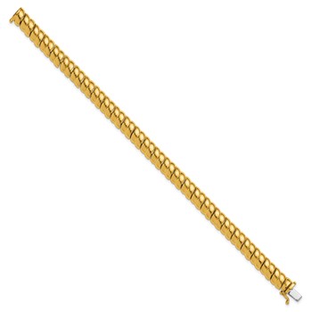 Herco 14K Polished Fancy 8.0mm Link 7.5 Inch Bracelet — alternate view
