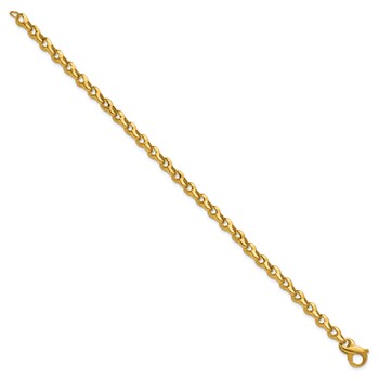 Herco 14K Polished Solid Fancy 5.0mm Round Link 7.5 Inch Bracelet — alternate view