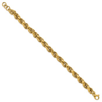 Herco 14K Polished Fancy Link 8 Inch with .5 Inch Extension Bracelet — alternate view