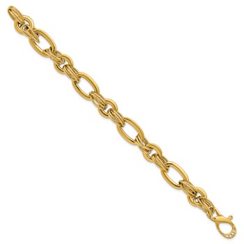 Herco 14K Polished Fancy Link 7.75 Inch Bracelet — alternate view
