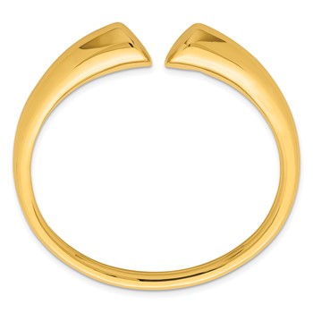 Herco 14K Polished Graduated Flexible Cuff Bangle — alternate view