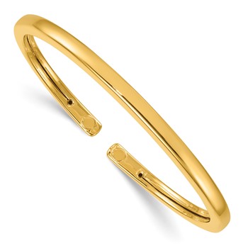 Herco 14K Polished 4.2mm Flexible Cuff Bangle