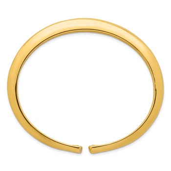 Herco 14K Polished Tapered Knife-edge Flexible Cuff Bangle — alternate view