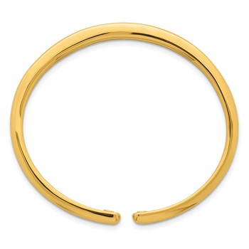 Herco 14K Polished Tapered Flexible Cuff Bangle — alternate view